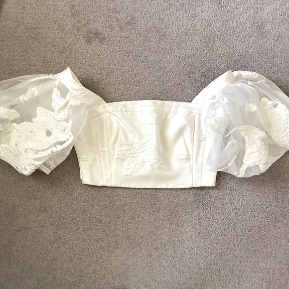 PREA JAMES BRIDAL Anja burnout organza bodice, 10. - Picture 5 of 16